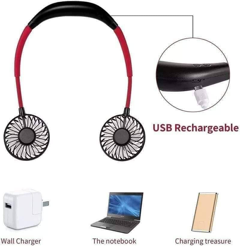 Rechargeable Neck Fan - Image 3