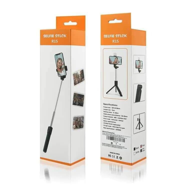 R1S Remote Control Selfie Stick With LED Light - Image 2