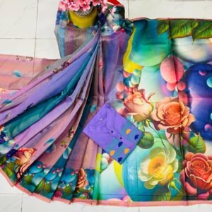 নতুন ধুপিয়ান সিল্ক শাড়ি ও পাঞ্জাবির কাপল সেট