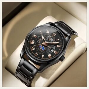 Binbon Business Belt Watch, Men's Quartz Watch