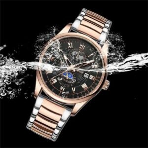 Binbon Business Belt Watch, Men's Quartz Watch