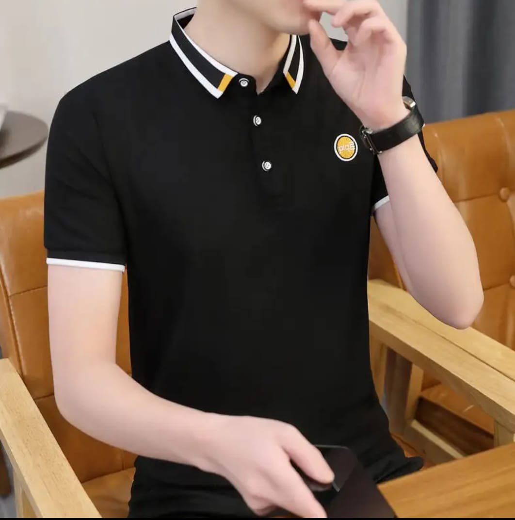 Premium Quality Cotton Half Sleeve Polo T- Shirt For Men