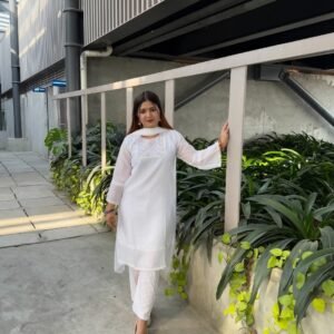 জর্জেট কারচুপি কাজ করা ফোর পিস