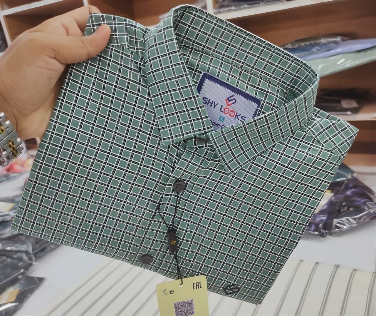 Pure Cotton full Sleeve Check Shirt for Men's