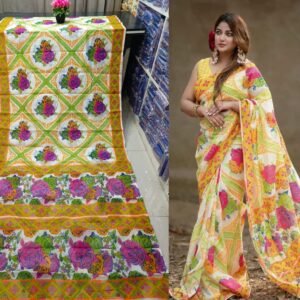 প্রিমিয়াম হাফ সিল্ক শাড়ি