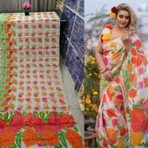 প্রিমিয়াম হাফ সিল্ক শাড়ি