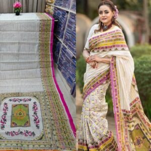 প্রিমিয়াম হাফ সিল্ক শাড়ি