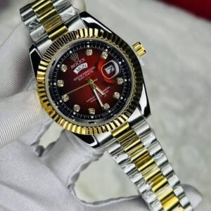 Rolex Quartz Movement Stainless Steel Analog Watch for Men