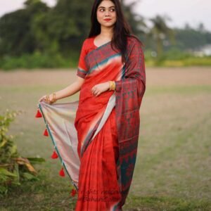 Digital Print Sharee with Blouse Piece