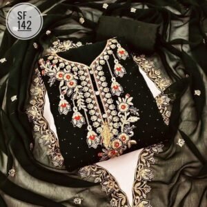 Embroidary Georjet Three Piece