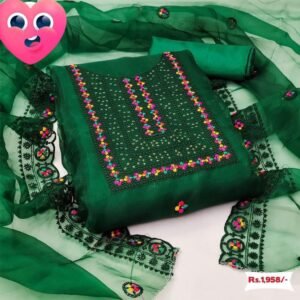 Embroidary Georjet Three Piece