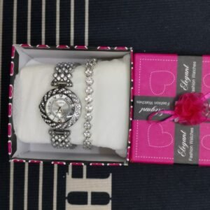 Ladis Watch with brace light(রিয়েল পিক)