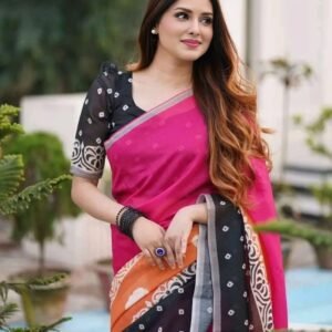 Digital Print Sharee with Blouse