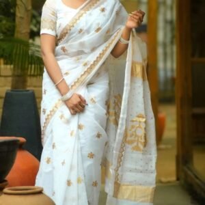 Afsan Print Sharee with Blouse Piece