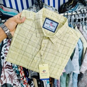 Pure Cotton full Sleeve Check Shirt for Men's