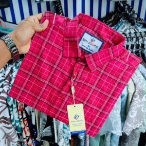 Pure Cotton full Sleeve Check Shirt for Men's