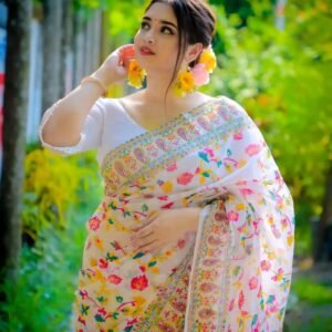 ভাইরাল স্কিন পিন্ড শাড়ি(শুধু শাড়ী)