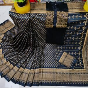 চান্দুরি সিল্ক নতুন শাড়ি(সাথে ব্লাউজ পিস আছে)