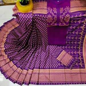 চান্দুরি সিল্ক নতুন শাড়ি(সাথে ব্লাউজ পিস আছে)