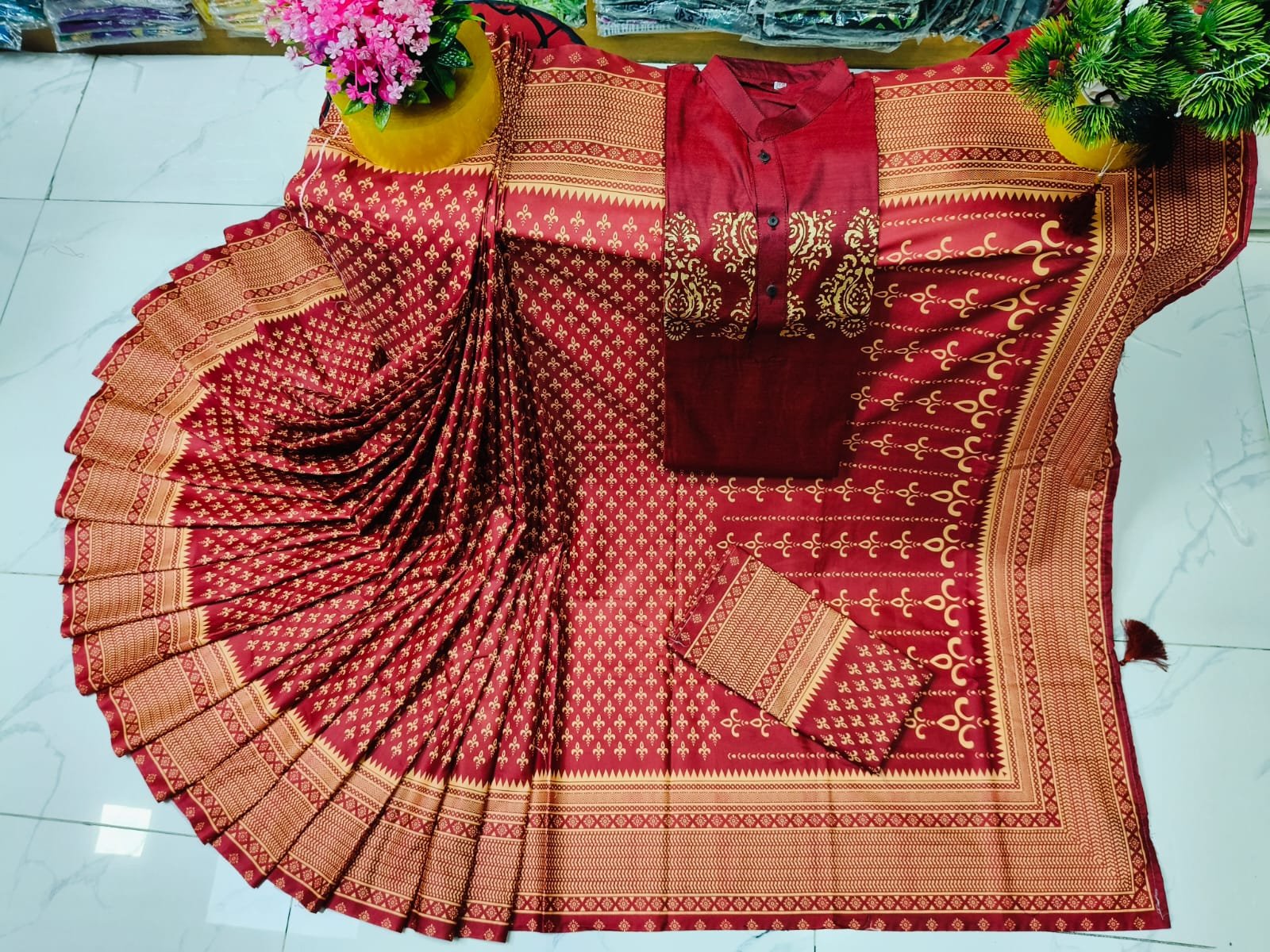 চান্দুরি সিল্ক নতুন শাড়ি