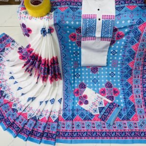 চান্দুরি সিল্ক নতুন শাড়ি(কাপল ড্রেস)