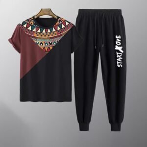 T-Shirt+Trouser Combo Set For Men