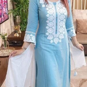 ইন্ডিয়ান আরি সুতার কাজ করা রেডিমেড থ্রি পিস