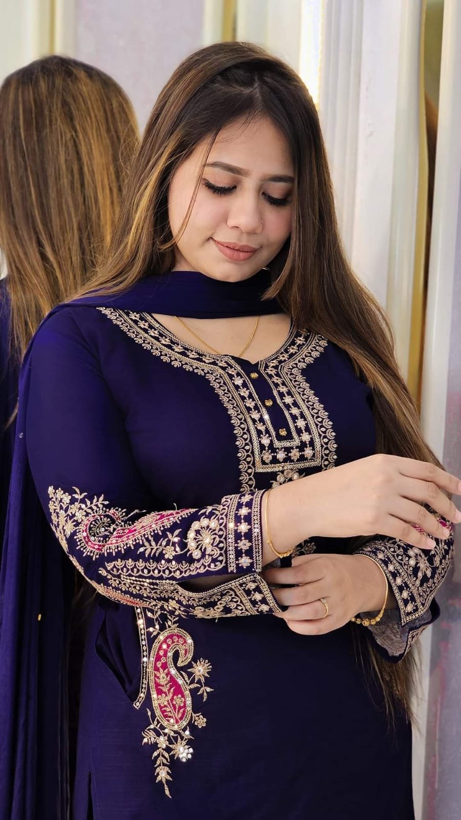 রেডি এমব্রয়ডারি থ্রি-পিস - Image 3