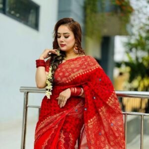 প্রিমিয়াম সেমি মসলিন শাড়ি