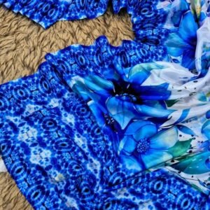 চান্দেরী সিল্ক ডিজিটাল প্রিন্ট শাড়ি