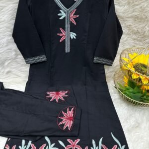 Embroidery Cotton Co-Ord Set(টু পিস)