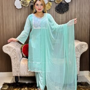 ❤️জর্জেট কারচুপি ফোর পিস❤️