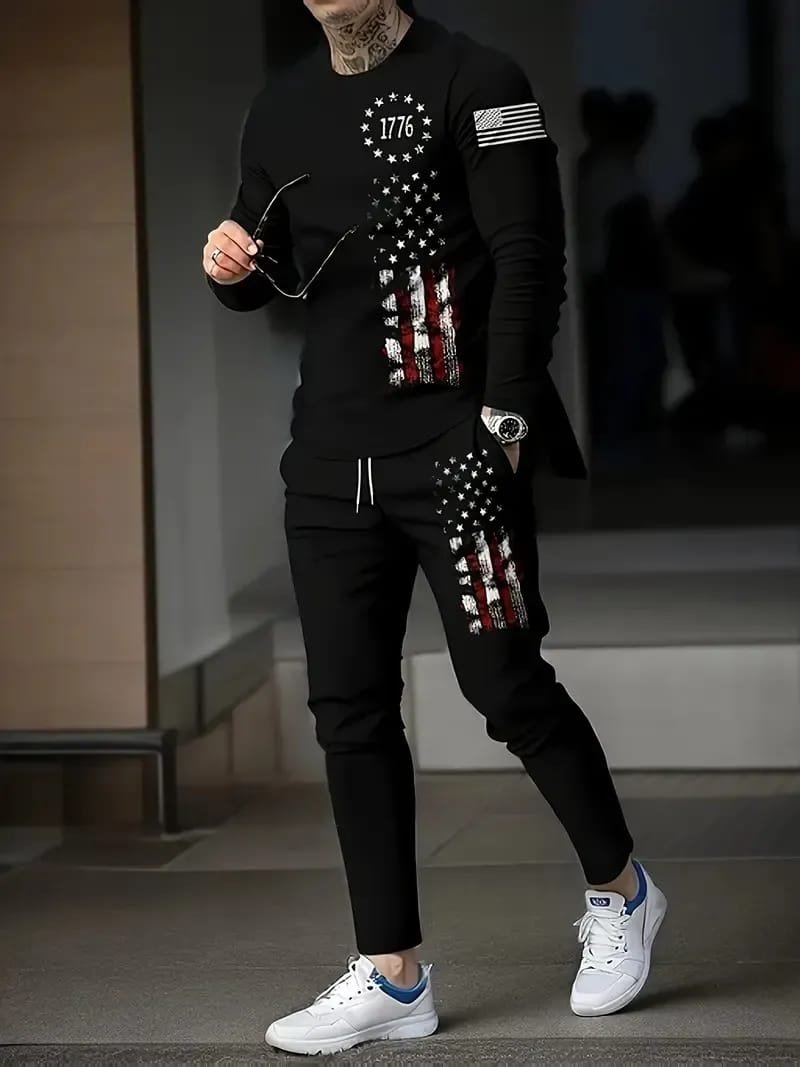 ফুল হাতা টিশার্ট এন্ড ট্রাউজার কম্বো সেট