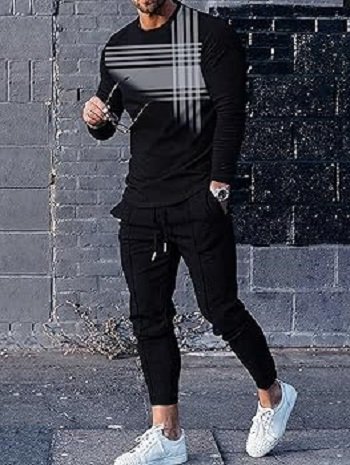 ফুল হাতা টিশার্ট এন্ড ট্রাউজার কম্বো সেট