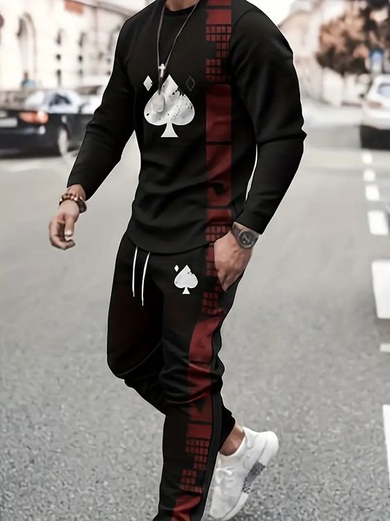 ফুল হাতা টিশার্ট এন্ড ট্রাউজার কম্বো সেট