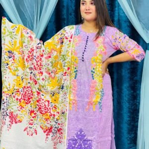 গরমে আরাম কটন থ্রি পিস