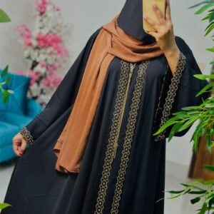 ❤️এরাবিয়ান লেস আবায়া❤️(হিজাবসহ ফুল সেট)