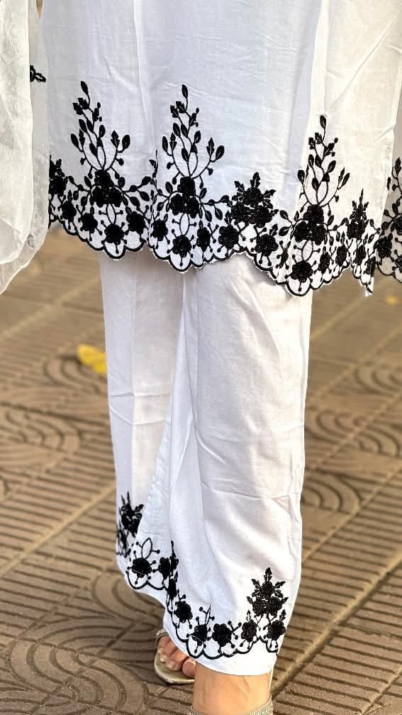 তাঁতাল কাটোওয়ার্ক এমব্রয়ডারি থ্রি পিস - Image 2