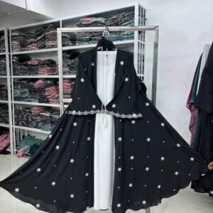 ❤️স্টার কটি বোরকা ❤️(ফুলসেট)