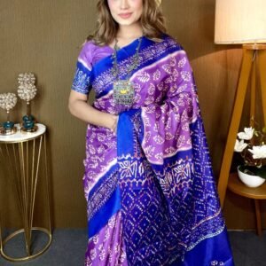 Elegance wrapped in tradition — this rich silk saree