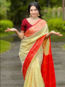 স্পেশাল প্রিমিয়াম হাফ সিল্ক শাড়ি