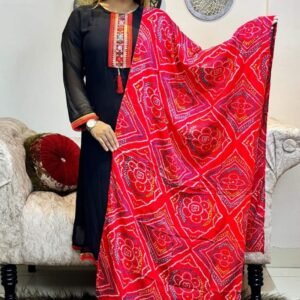 জর্জেট চুন্দ্রি ওড়না ভাইরাল থ্রি পিস