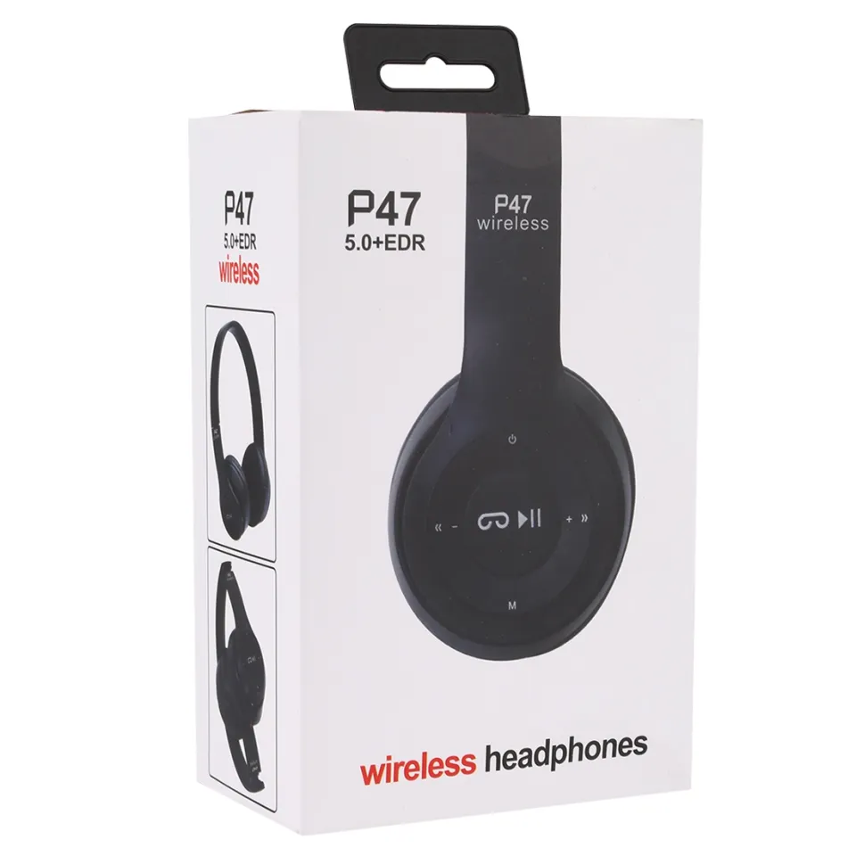 Wireless Bluetooth Headphone P47 Stereo Earphone with SD Card Slot - Image 2