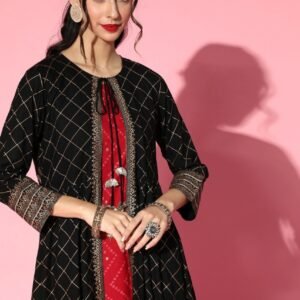 AC Cotton printed ethnic wear Ready kurta set (3pis)