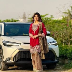 🔥 লাক্সারি গারারা পার্টি ড্রেস💥