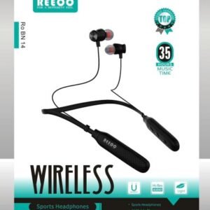 Reeoo Ro BN 14 Wireless Sports Neckband 35 hour Bettery Back up High Quality Item