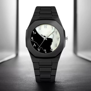 Arabic Watch Waterproof Men's Quartz Watch Black PC Plastic watch for men - Aura Arabic Watch - Black