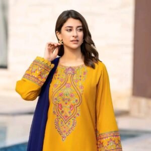 Best Sequence Dress embroidery 3pis