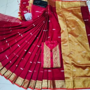 শাড়ি এন্ড পাঞ্জাবি কাপল (সাথে থাকবে ব্লাউজ পিস)