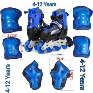 Skating shoe with safety guard for boys